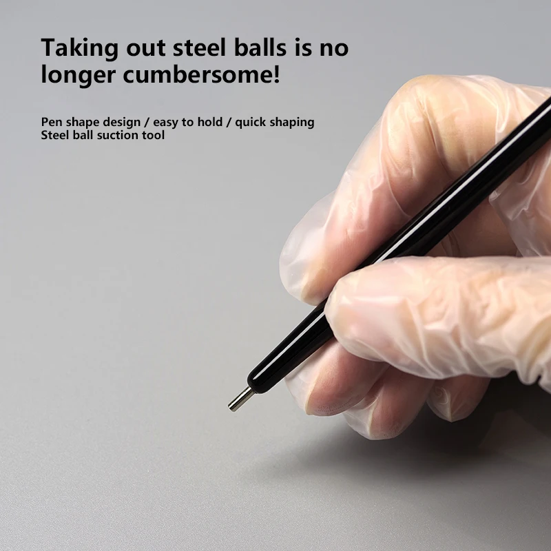 1 pz Cat Eye Magnete per unghie Penna magnetica 11 cm Aspirazione Sfera in acciaio Magnete Penna Strumenti per nail art Cat Eye Gel Smalto per unghie Bastone magnetico