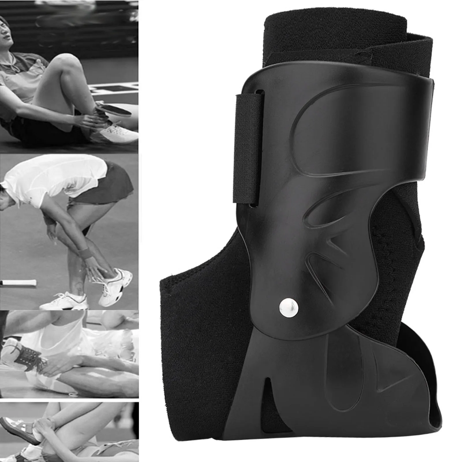 Ankle Brace Compression Ankle Support Ankle Support Brace Compression Breathable Foot Elastic Guard Strap Black Foot Guard Strap