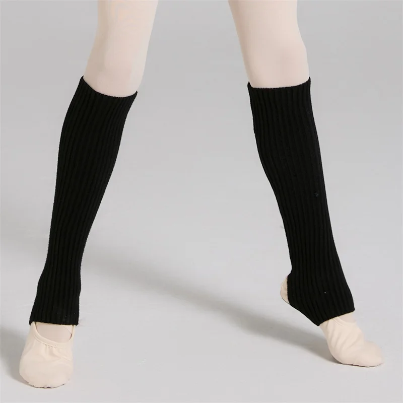 Hot Sale Cheap Kids Girls Children Black Pink Purple Blue Grey Training Wear Warm-up Ballet Dance Sports Yoga Leg Warmers