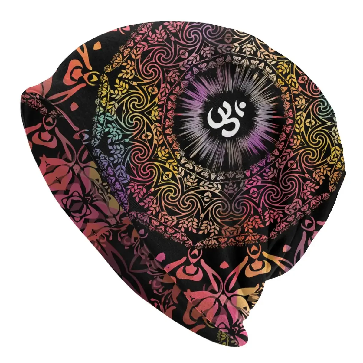 Mandala Om Buddhism Aum Bonnet Homme Fashion Thin Skullies Beanies Caps For Men Women Novelty Hats