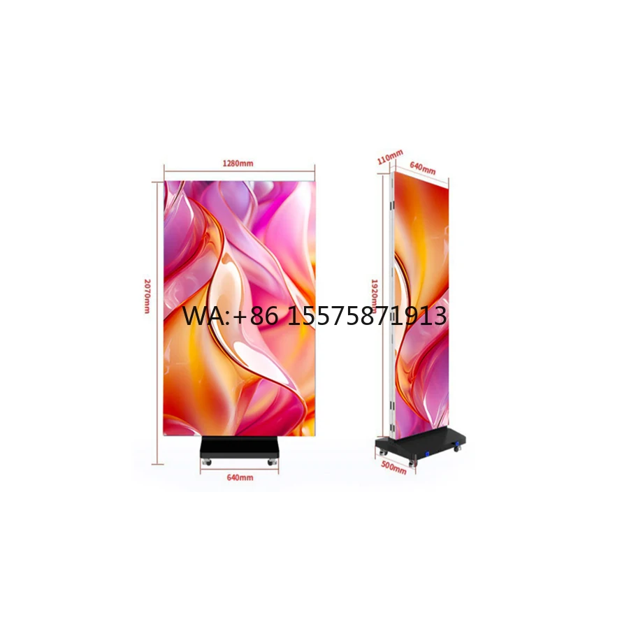 192*64cm P1.8 Support Customization Seamless Splicing Easy Storage Outdoor Led Screen Disp y Waterproof LED Advertising Screen