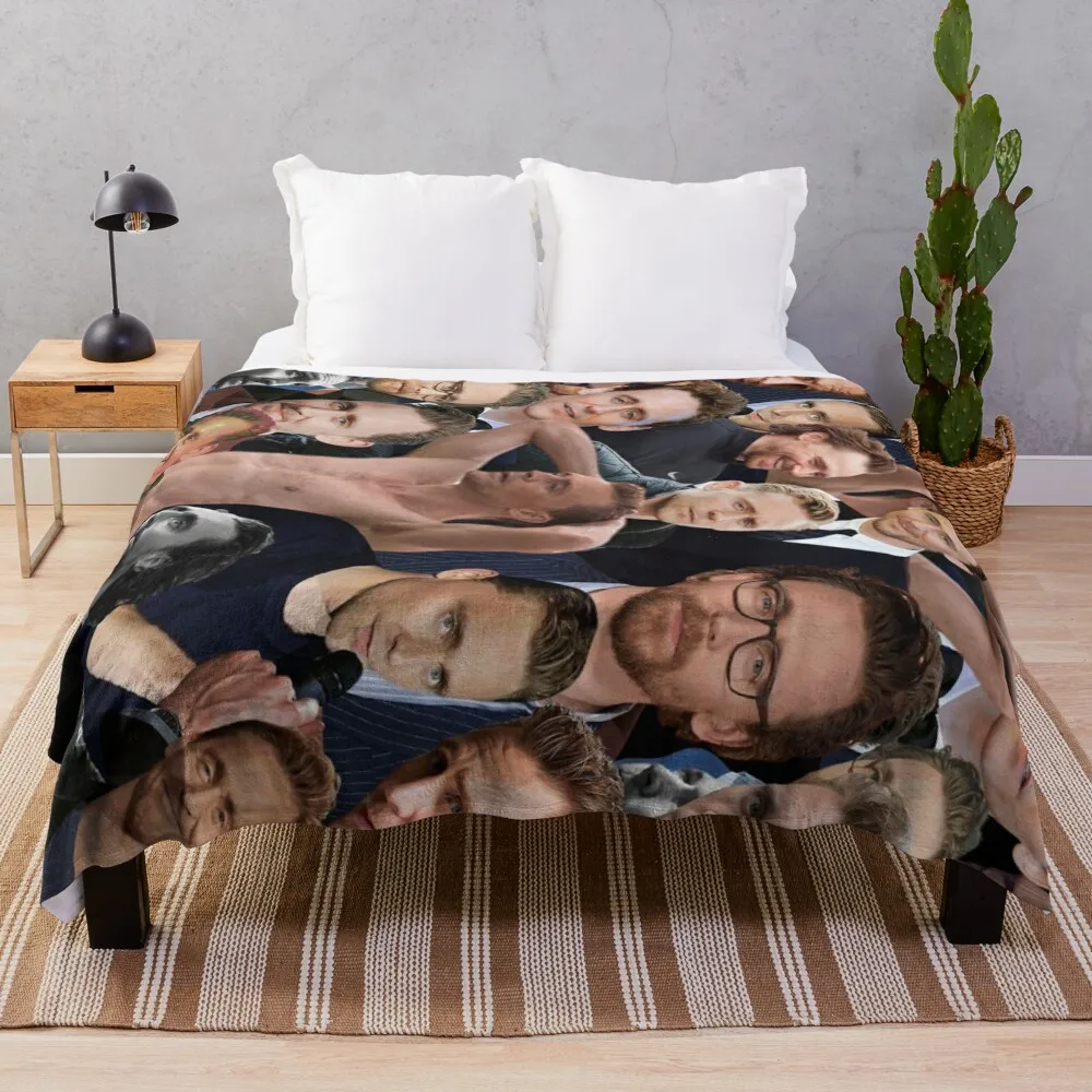 Tom Hiddleston photo collage Throw Blanket Quilt Thin Blankets