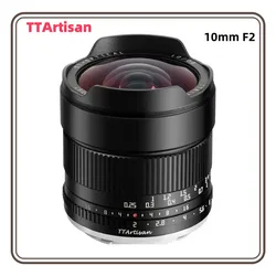 TTARTISAN 10mm F2 APS-C ASPH 105° Ultra-wide Angle Lens for Camera Photography Sony E Fujifilm XF Nikon Z Canon EOS R M43 Mount