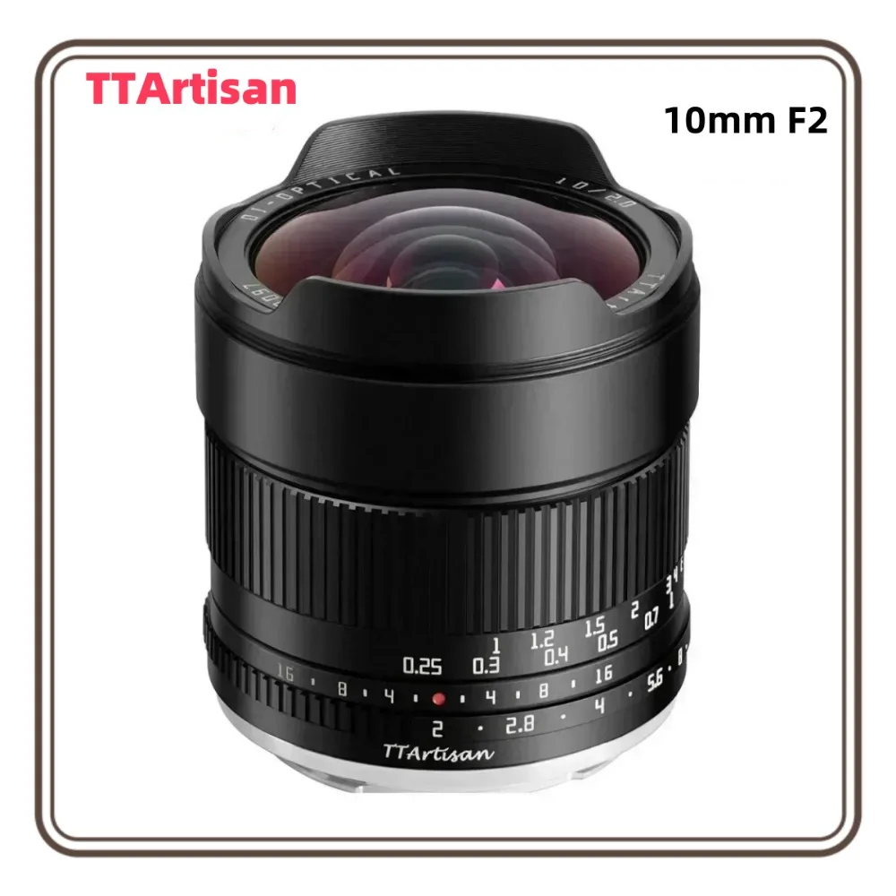 TTARTISAN 10mm F2 APS-C ASPH 105 °   Obiektyw ultra-szerokokątny do fotografii, mocowanie Sony E, Fujifilm XF, Nikon Z, Canon EOS R, M43