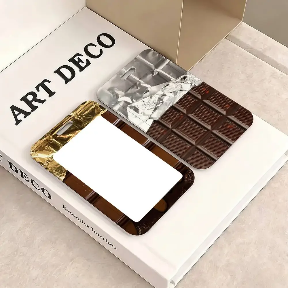 Fun Simulation Chocolate Card Holder Transportation Work Permit Cards ID Student Meal Cardcase