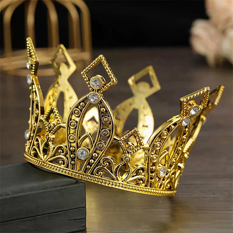 Bridal Wedding Tiaras Crystal Little Crown Brithday Cake Baking Decorative Head Jewelry Children's Small Diadem Hair