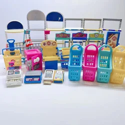 mini Supermarket shopping baskets shelves cash registers Mini Fake Toys carton style Mini Brand Fun Gadgets Boys and Girls