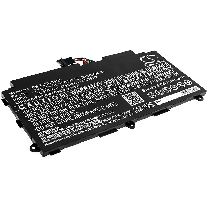 

CS 4200mAh/45.36Wh battery for Fujitsu Stylistic Q736,Stylistic Q737, Q775 CP675904-01, FPB0322S, FPCBP448