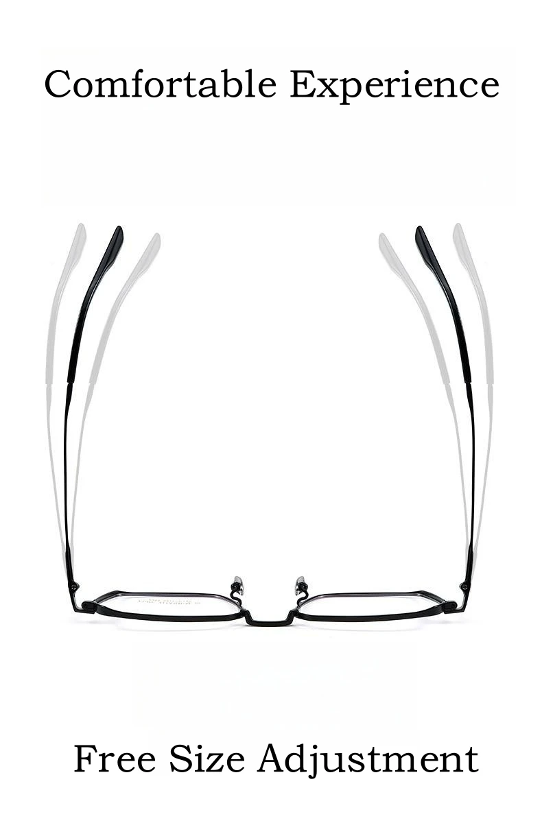 Yimaruili ultraleichte Business-Mode Myopie Brillen Retro Quadrat reines Titan optische Brille Rahmen Männer 205ct – Detail 5
