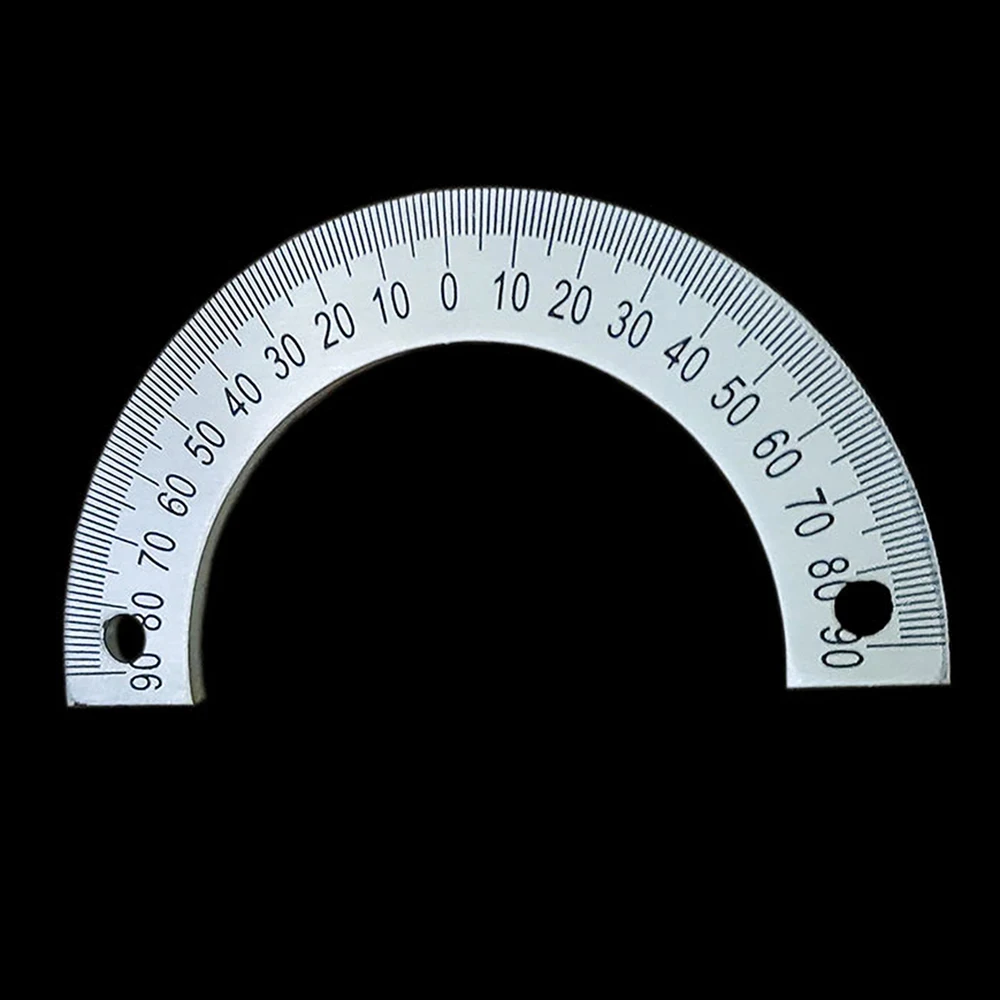 1 pezzo 60MM 80MM 120M 240MM quadrante a semicerchio scala di identificazione quadrante grado graduato goniometro 180 gradi per macchina utensile