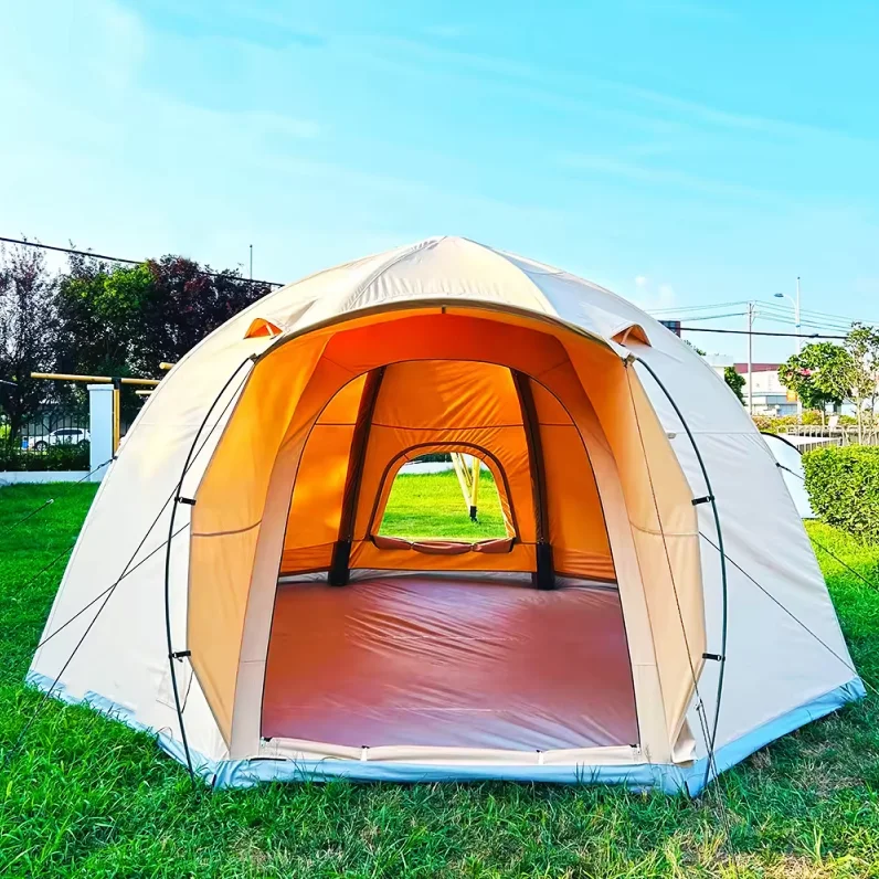 ST Newest Round Outdoor Camping Waterproof Inflatable Air Tent