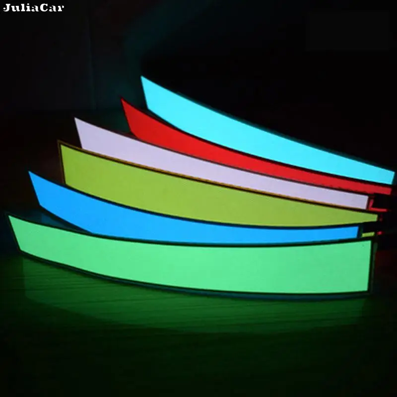 Flexible EL Light Panel Electroluminescent Back Light Strip Lamp for Home Car Party 30.3x5.3cm