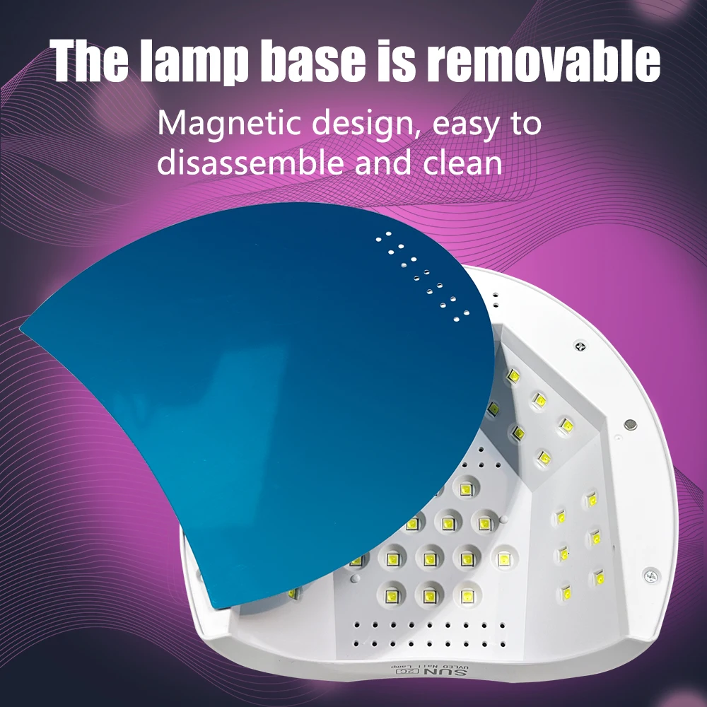 YIKOOLIN Sun2C UV Nagellampe 48W Gel Nagellack Trockner Pediküre Licht Maniküre Lampe Nail Art Gel Trockner Maschine Nagel LED Lampe nicht Schwarz