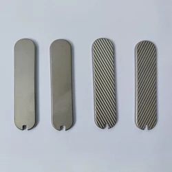 2 Patterns CNC Titanium Alloy Material Knife Grip Handle Scales For 58MM Victorinox Swiss Army Knives DIY Making Accessories
