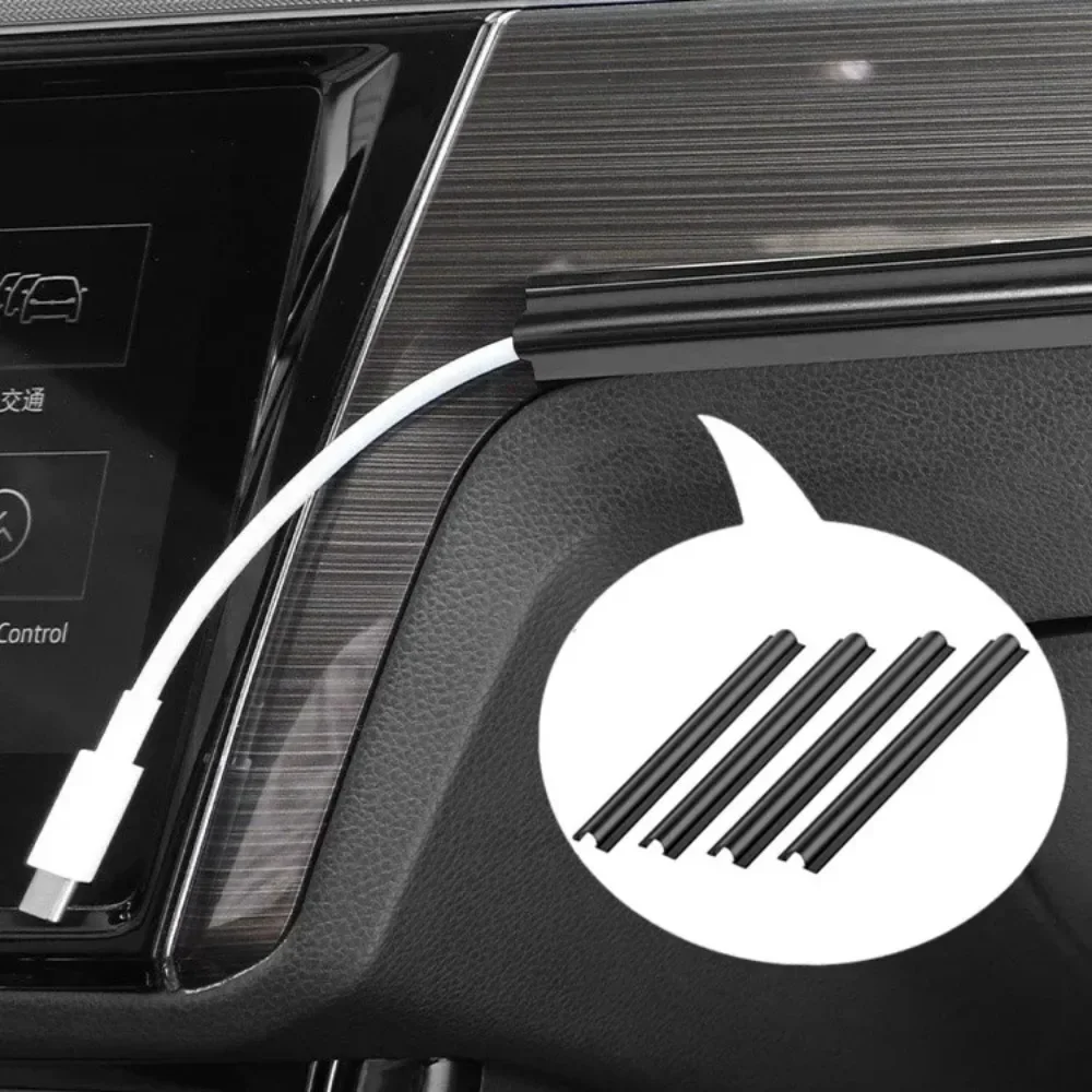 12pcs Car Interior Cable Line Sleeve Protector Universal Hidden Wire Cover Clips Data Cable Organizer Clamp Accessories