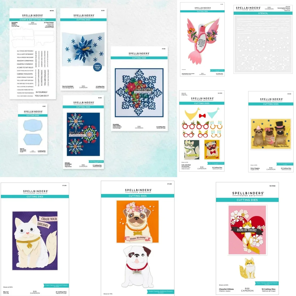 

Scrapbooking Bibi Cameron Collections Snowflake Hummingbird Card Metal Cutting Dies Layering Stencils DIY Photo Album Decorative