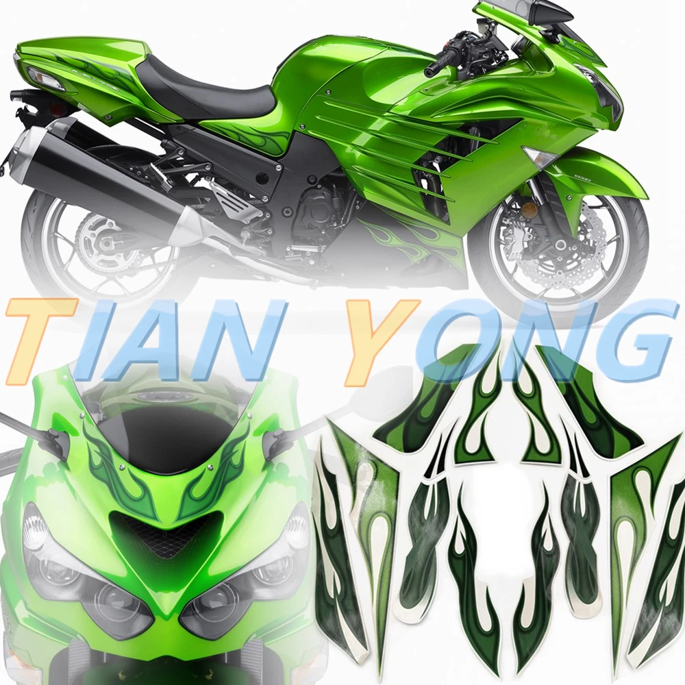 For Kawasaki Ninja ZX14R ZX 14R 2012-2013 New Motorcycle Whole Vehicle Fairing Kit Stickers Protect Decorative Decals