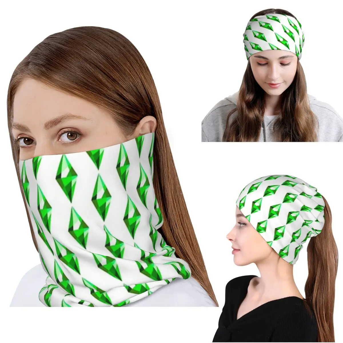 

The Sims 4 Plumbob Bandana Neck Gaiter Mask Scarf Multifunction Face Mask Beanies Hat for Men Women Adult All Season