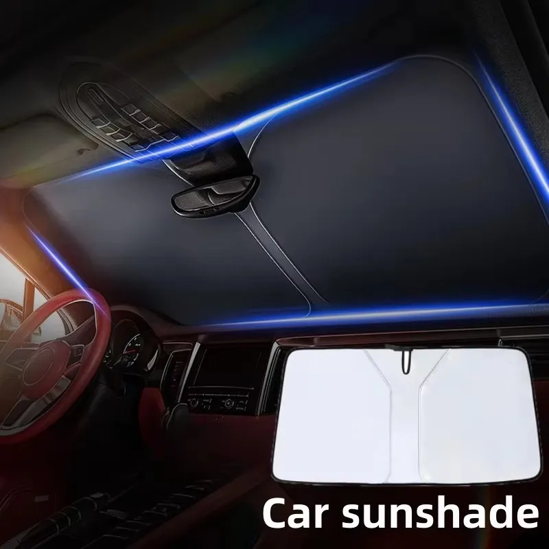 

Для Tesla Model Y 3 Highland 2024, солнцезащитный козырек на лобовое стекло, складной солнцезащитный козырек на переднее окно, теплозащитный козырек, аксессуары
