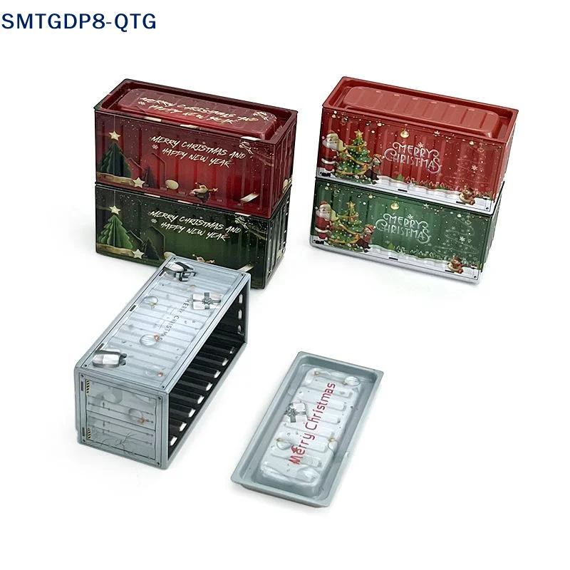 Hot! Durable Tin Christmas Box Vintage Style Rust Proof Storage Box Simulation Design Mini Size Iron Box Office Organization