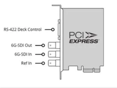 การ์ดแคปเจอร์วิดีโอ Decklink SDI 4K การ์ดเล่นวิดีโอระดับมืออาชีพ การ์ดแคปเจอร์วิดีโอบนหน้าจอ