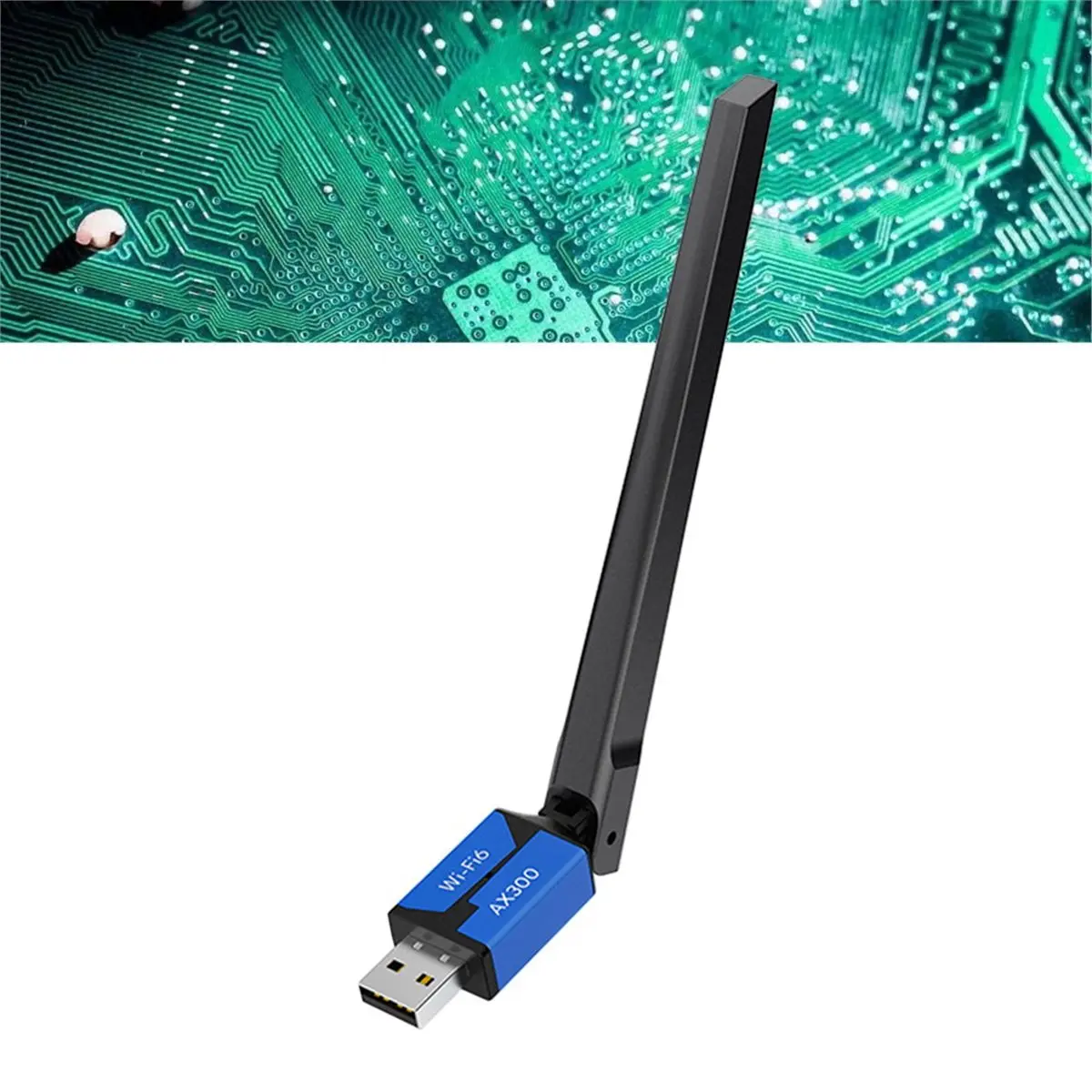 AX300 286M WiFi6 Adapter WiFi USB Dongle WIFI USB Receiver Transmitter+5dBi Antenna for Mouse Keyboard Audio
