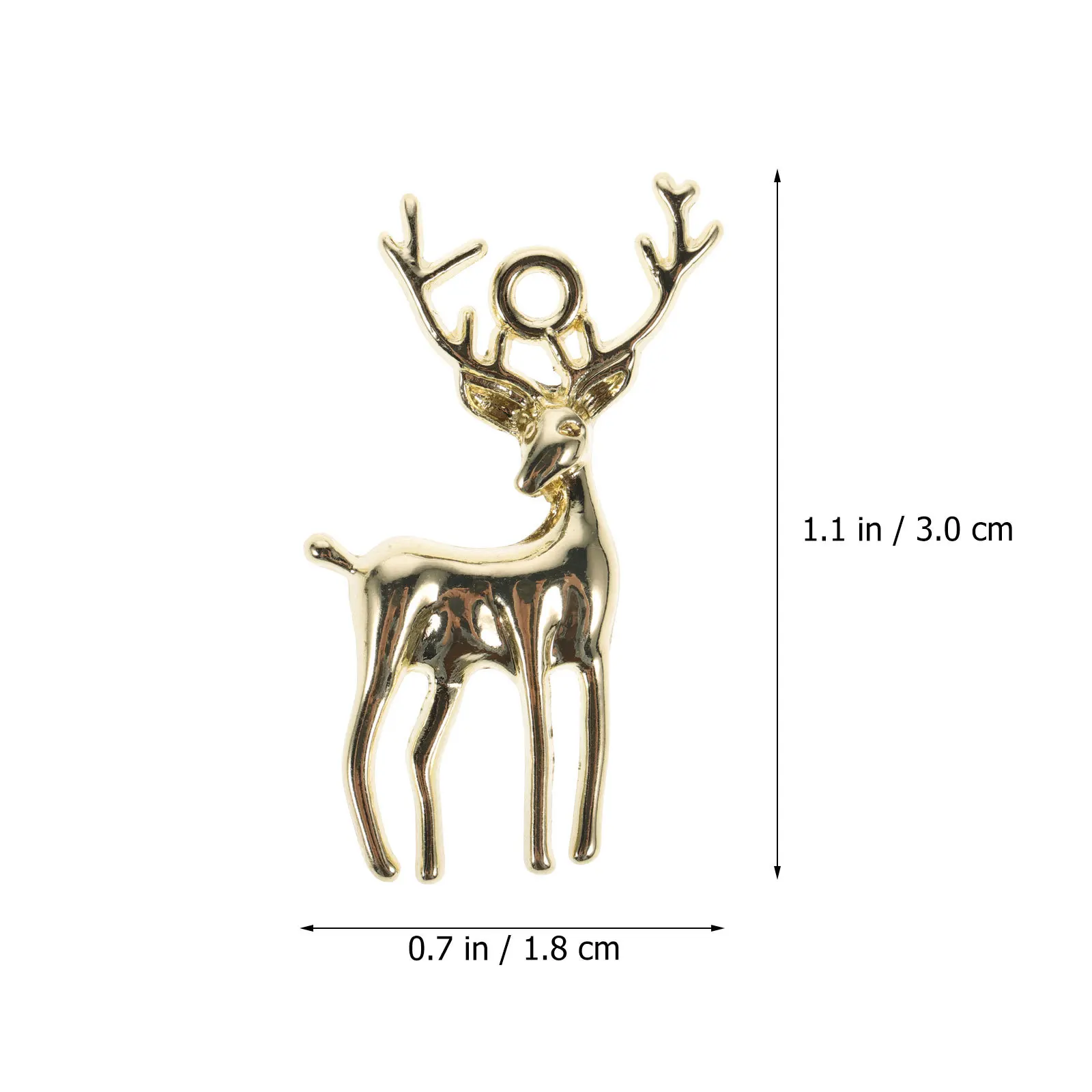 12Pcs Deer Alloy Pendant Accessories Lightweight Vintage DIY Jewelry Making Supplies Fawn Earrings Charms for Keychains - Image 5
