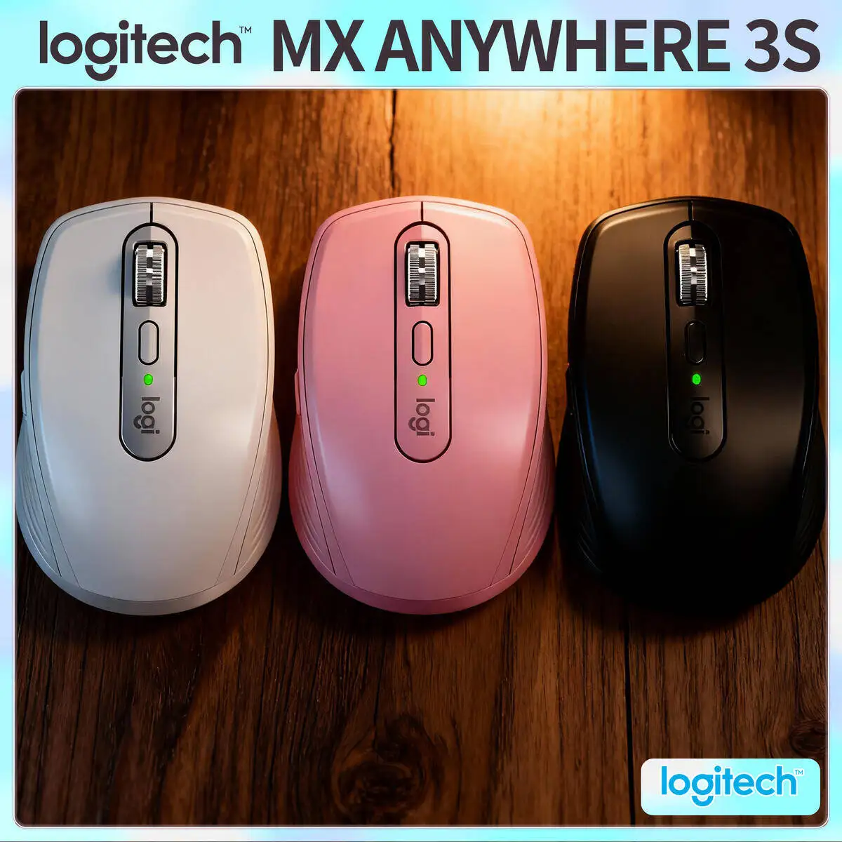 

Logitech MX Anywhere 3S Portable Wireless Mouse 7 Custom Buttons for Business Travel Office