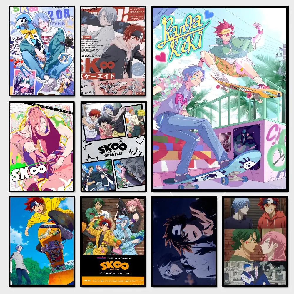 S-SK8 The I-Infinity Anime Poster Moisture-proof Self-adhesive Decor Living Room Bedroom Party Bar Fade-resistant