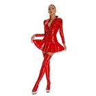 shiny leather dress faux latex bodycon