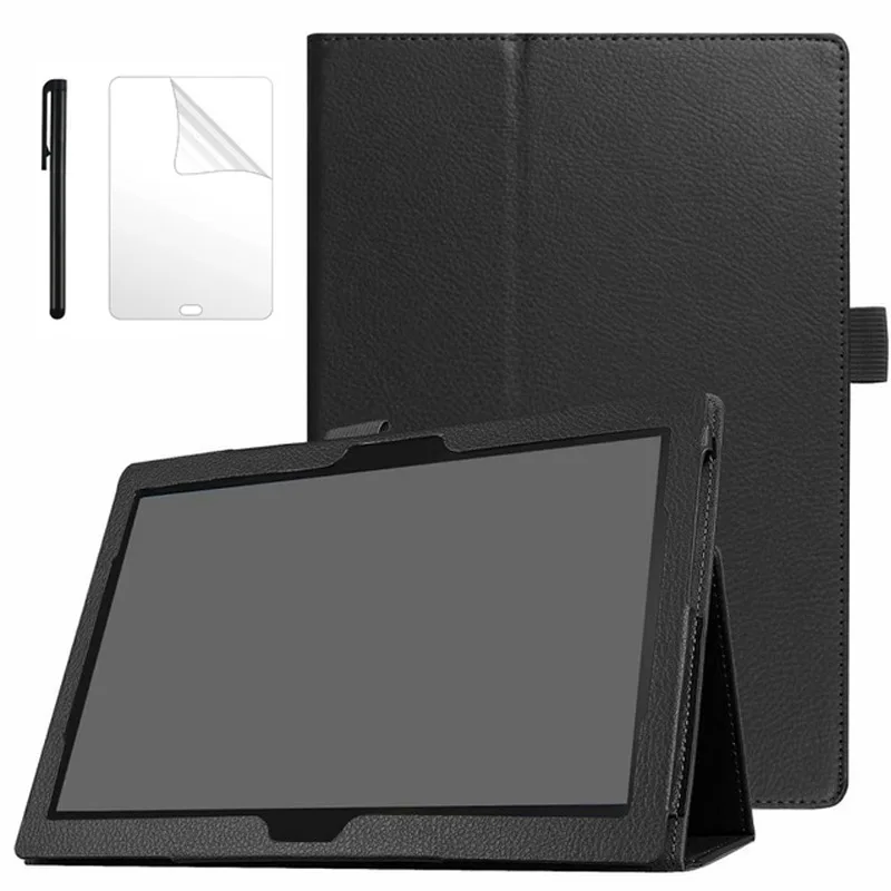 Skin PU Leather Cover For Lenovo Tab M10 FHD Plus Case 10.3 TB-X606F/X 10.3 Funda Folding Stand Shell Etui M10 plus +Film Pen