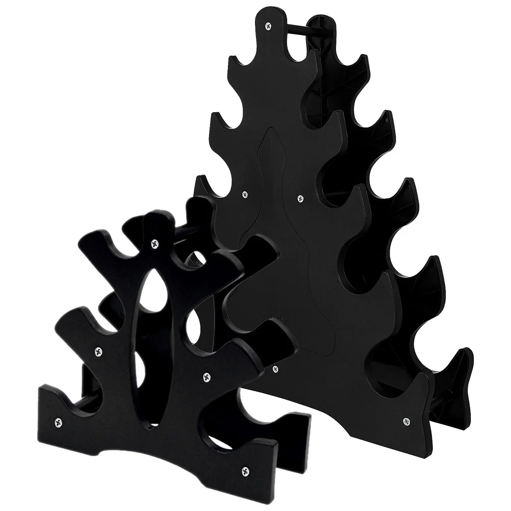 

2 Pcs Dumbbell Storage Rack Dumbell Stand Heavy Duty Bracket Triangle Plastic Saddle Pp Holder Fitness Display