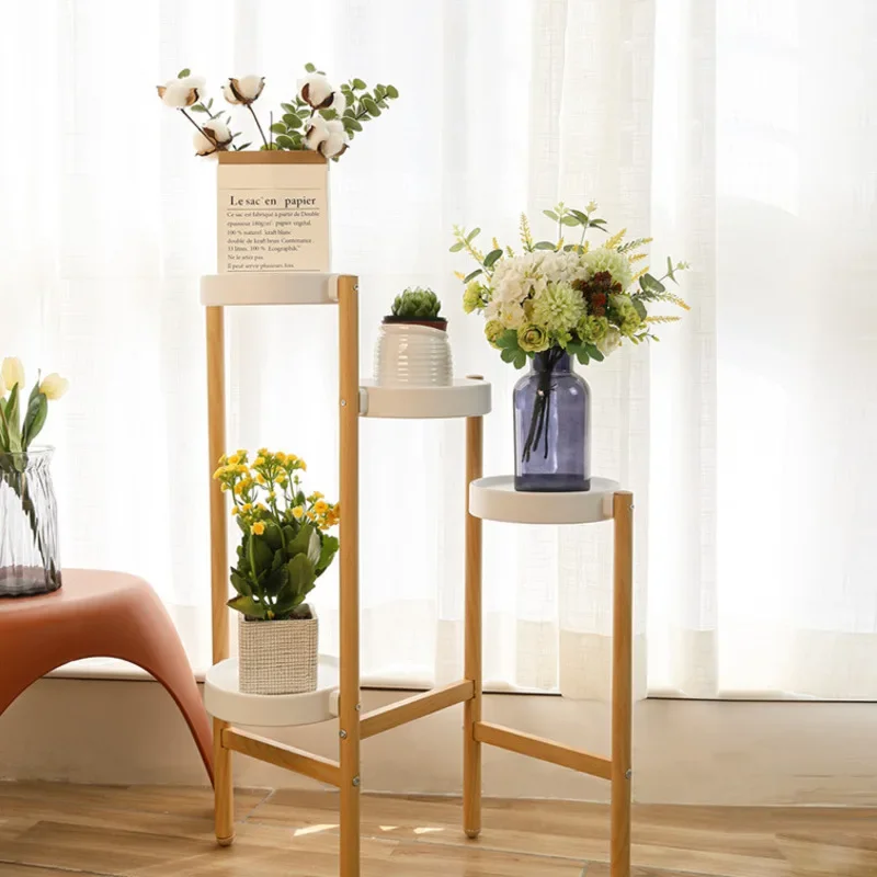 Beautiful Shelves For Plants Multi-layer Bold Flower Stand Anti-rust Decorated Shelves Multi-scene Suitable Rack For Plants