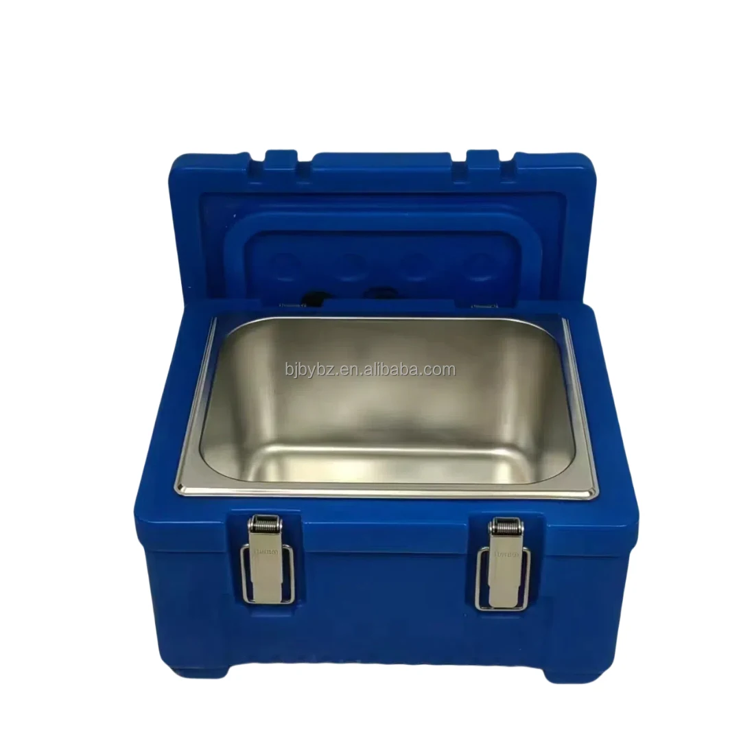 

Stainless Steel Insulation Bucket Cooler Box Milk Tea Soup Rice Lock Warm Cooler Box