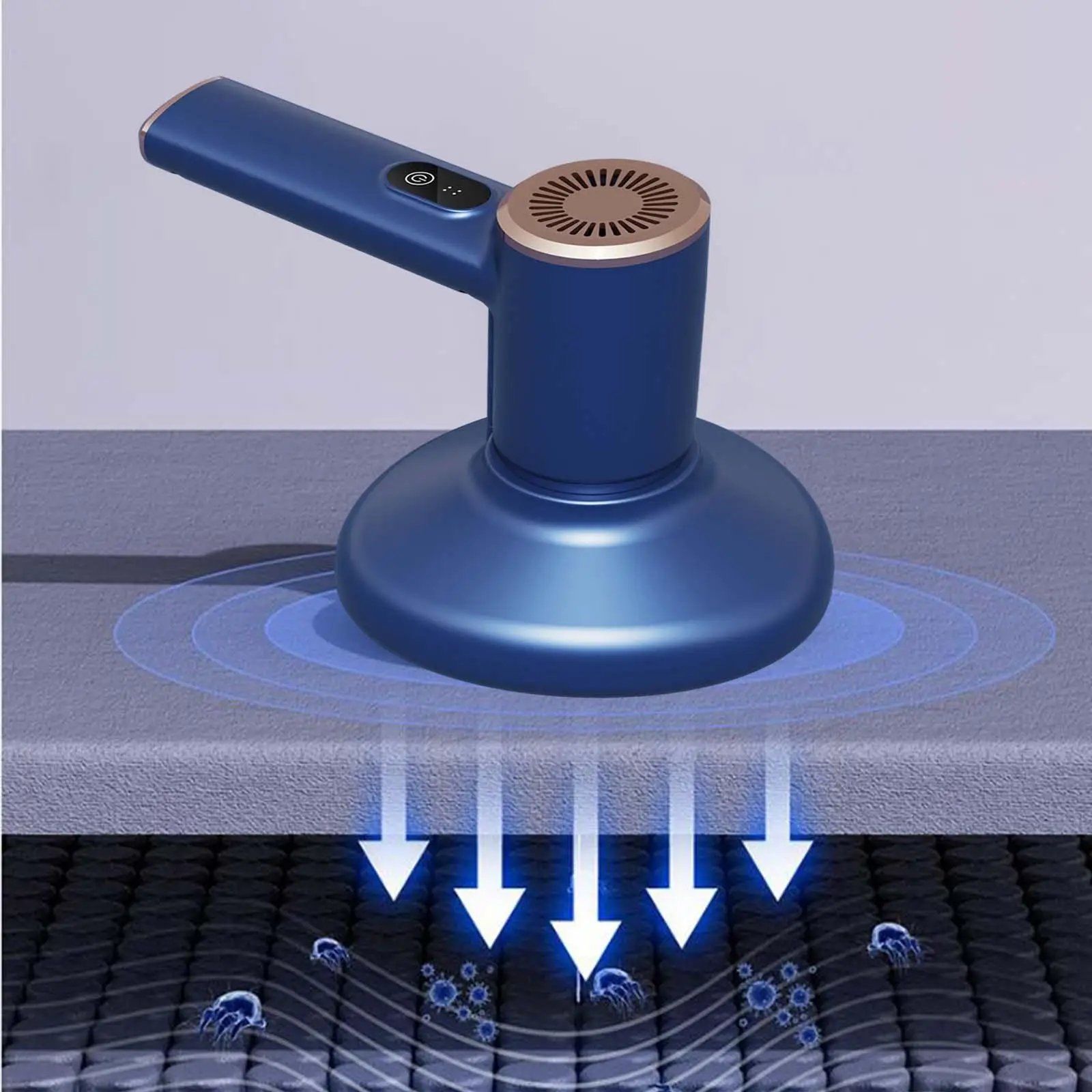 Penyedot debu efektif, penyedot debu tempat tidur genggam untuk kamar tidur, ruang tamu, rumah