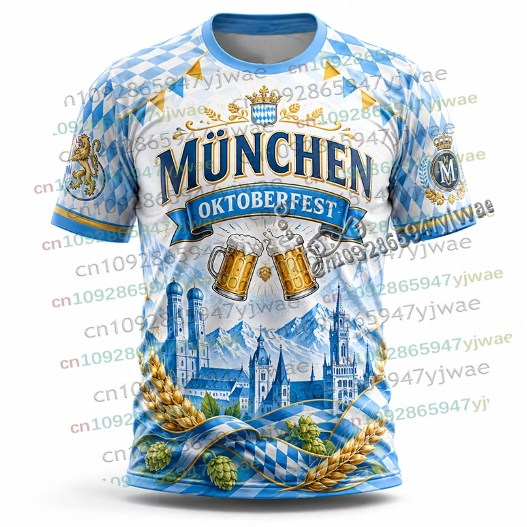 2026 Lustiges Deutsches München Oktoberfest-Shirt Bierfest-T-Shirt Festival Streetwear Urlaub Party Freizeit-Oberteil Eltern-Kind-T-Shirt – Detail 8