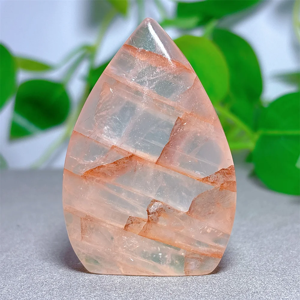 Fire Quartz Free Form Natural Crystal Quartz Minerals Stone Home Decoritems Reiki Garden Love Gifts Energy Healing Lucky