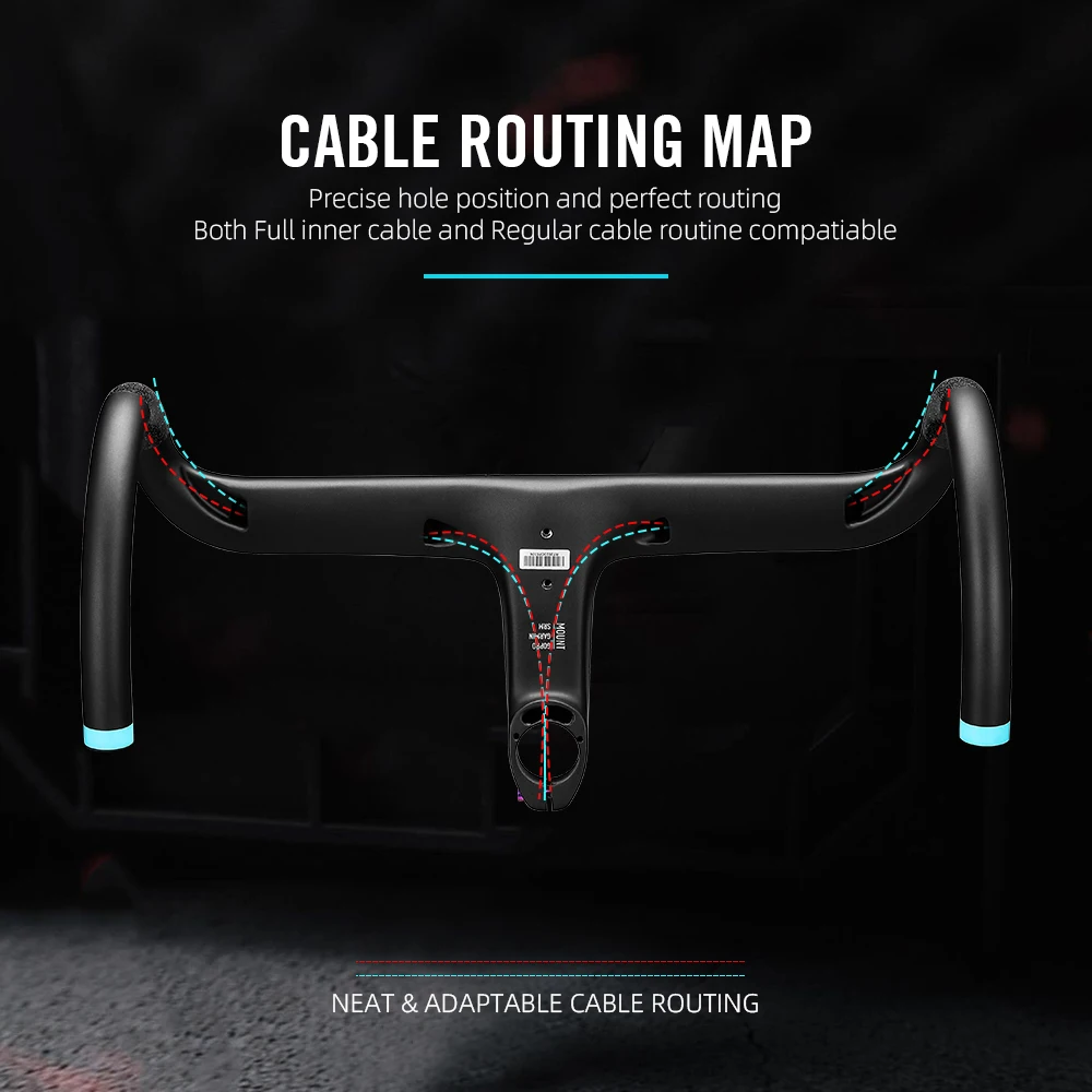 LEXON VERO Super Light Integrated Carbon Road Handlebars Full
