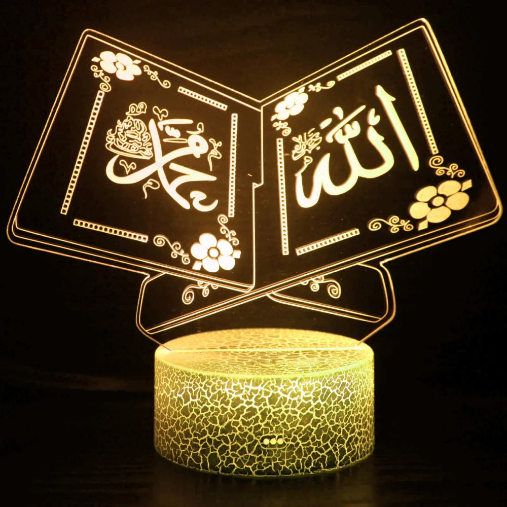 Led Night Light Kids Decorative Lights Battery USB Desk Table Lamp 16 Colors with Remote Decoration Ramadan Gift for Friend