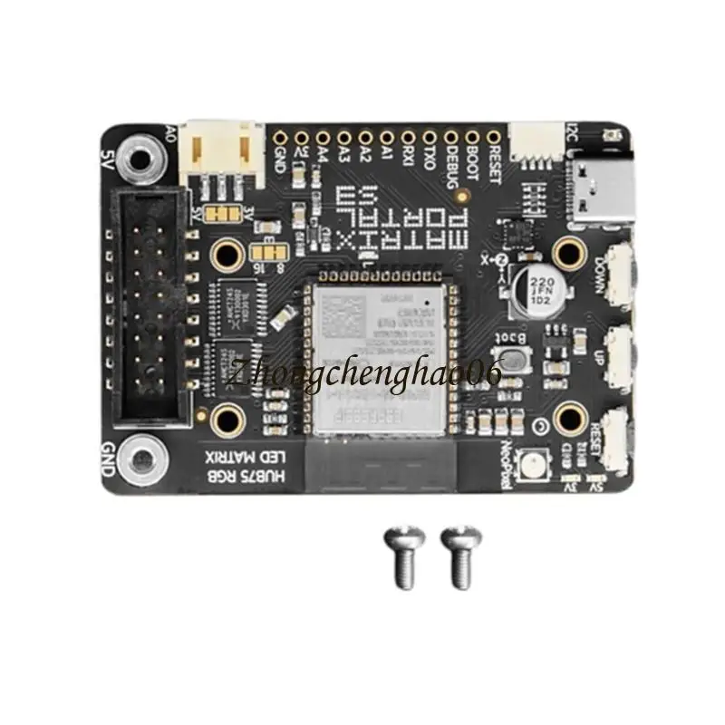 Esp32S3 Matrixes LED Internet Display CircuitPhons Powereds PCB Placage 601f