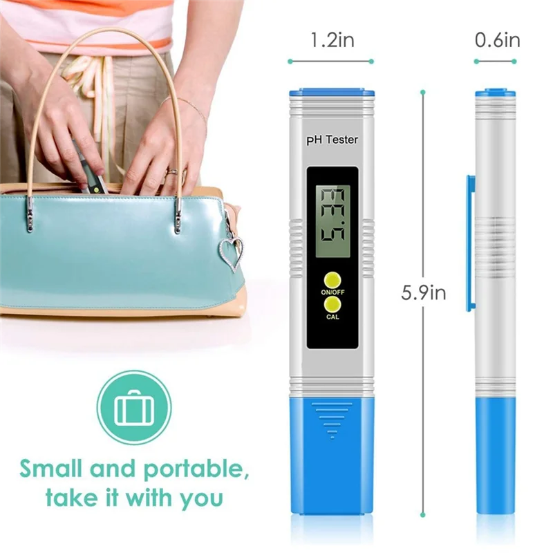 Digital PH Meter, 0.01 PH Water Quality Tester With 0-14 PH Measurement, Water PH Tester For Household Drinking Pool Easy To Use