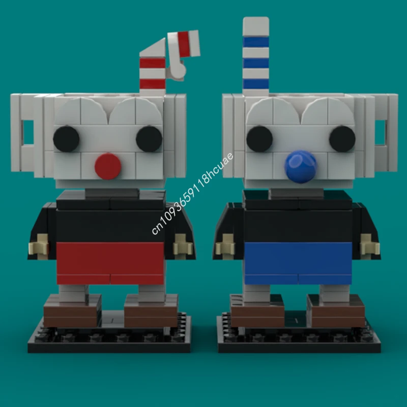 102 peças moc mugman brickheadz modelo blocos de construção brinquedos artesanais ideia de arquitetura modular presentes criativos de natal