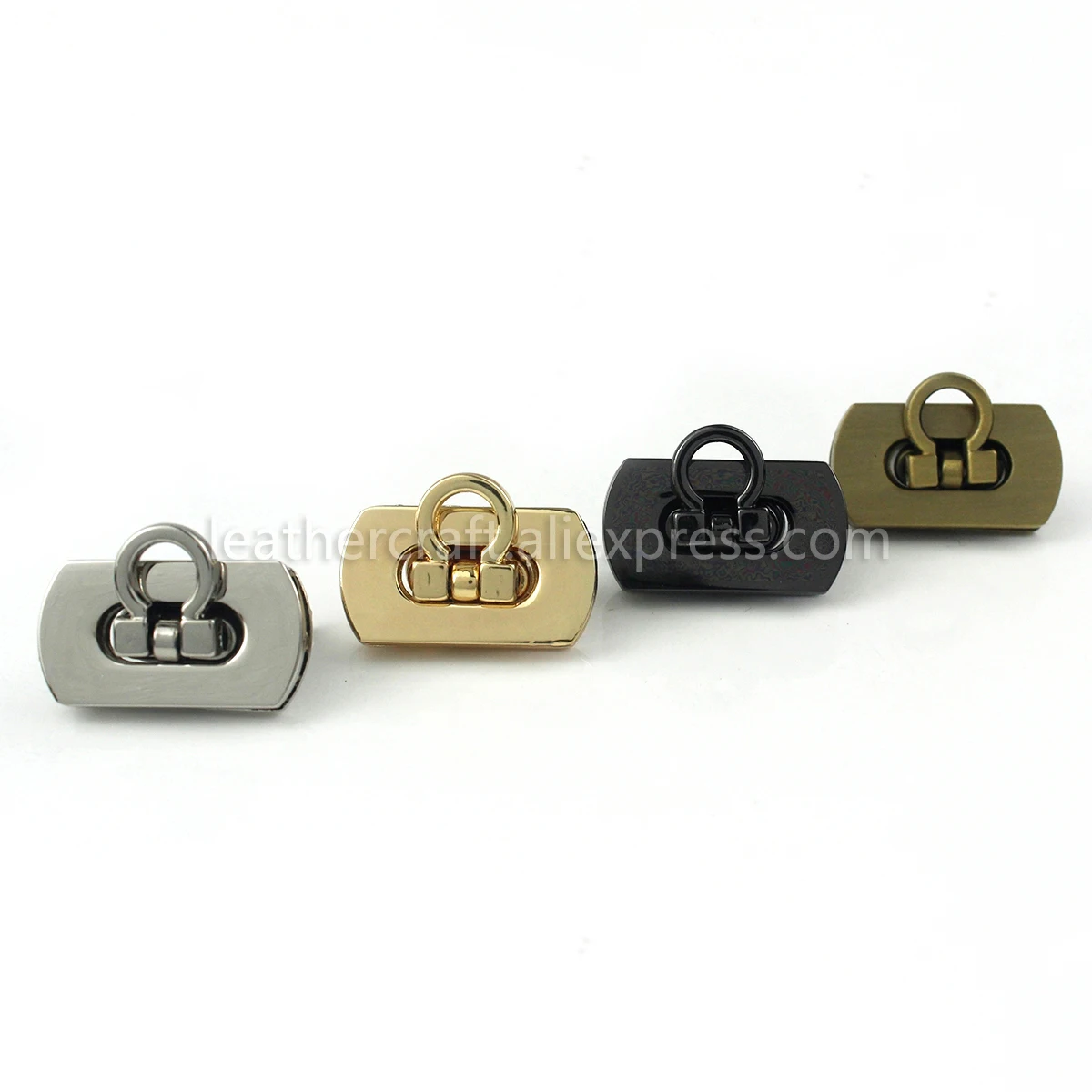 1pcs Metal Folding Lock Push Lock Clasp Tiny Bag Laggage Purse Leather Craft Closure DIY Hardware Accessories