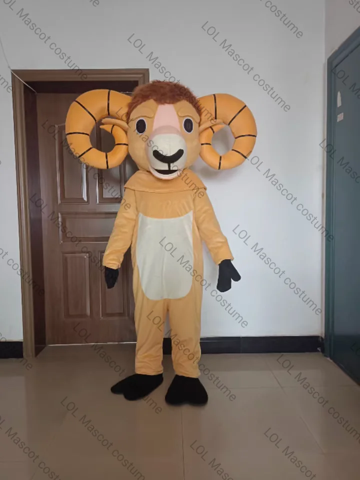 Schapen Mascotte Costum Cartoon Zin Sexy Halloween Dress Kinderfeest Mascotte Kostuum Gratis Verzending