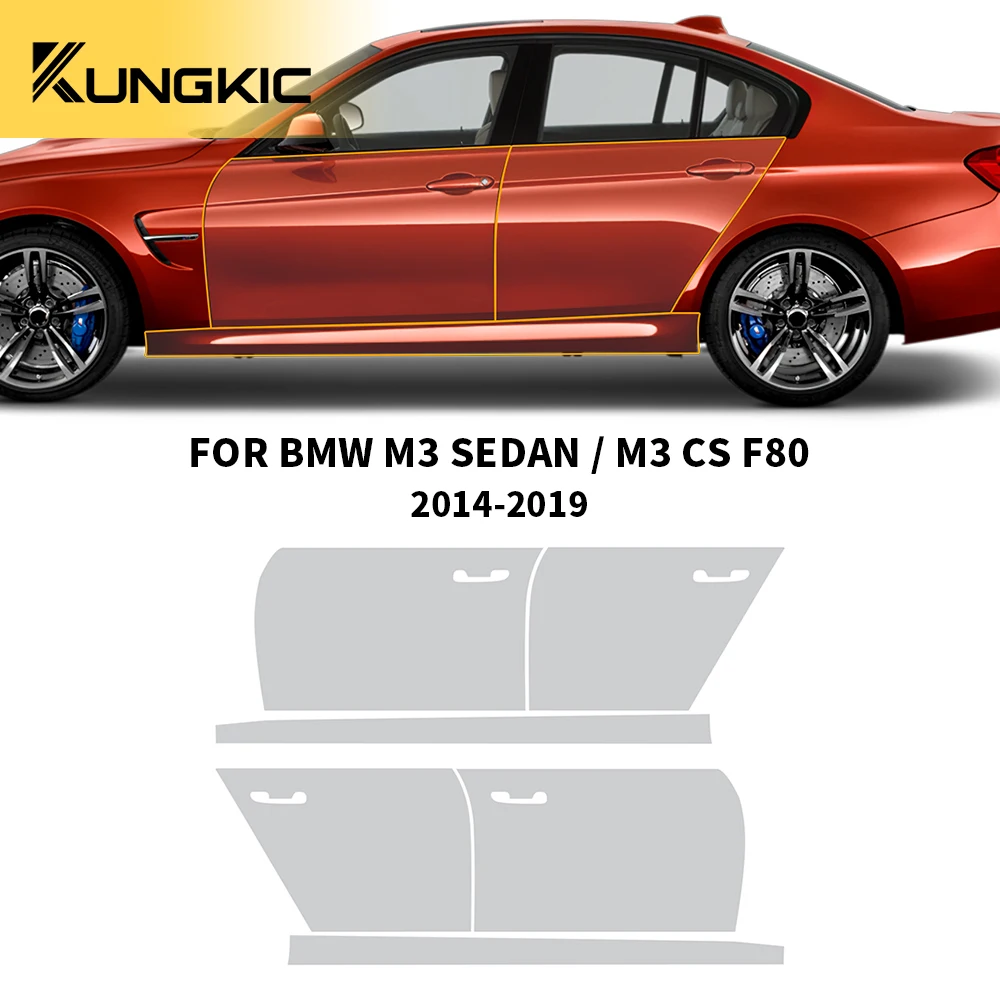 Tpu Car Paint Protection Film Front/door/rear for Bmw M3 Sedan/m3 Cs F80 2014-2019 Transparent Kit Clear Decal Body Sticker