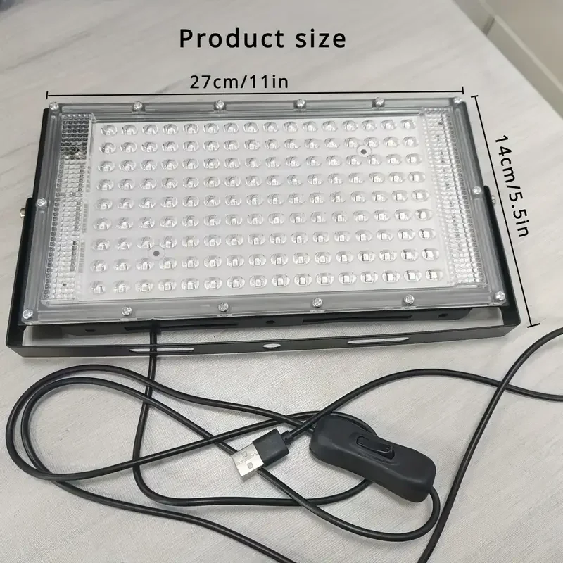 1PC 144 luci viola, plug-in USB, molto adatto per occasioni di festa vivaci: altamente adatto per l'uso come Halloween, Natale o