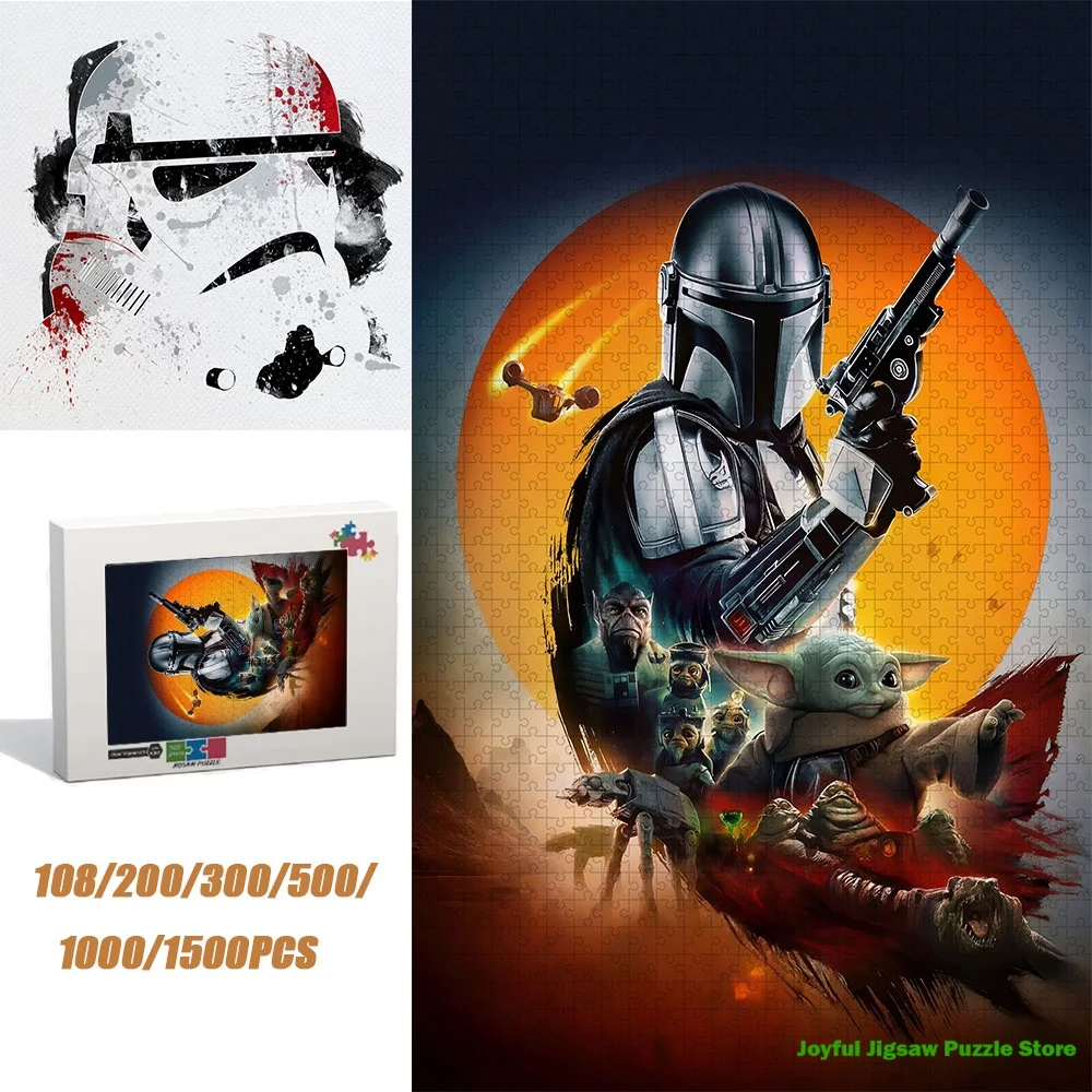

Star Wars Jigsaw Puzzle Stress Relief Educational Toy Promote Family Interaction Surprise Gift for Holiday Family Gathering