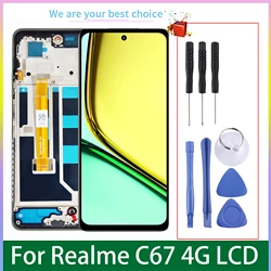 6.72인치 Realme C67 4G LCD 화면용 프레임 터치 RMX3890이 포함된 기존 디스플레이
