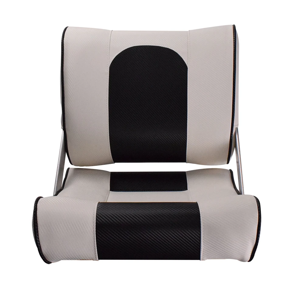 Deluxe Sport Flip-Up Boat Seat with Marine Grade Vinyl Durable Construction ISO9001 Certified by Allshine Marine for Marine Use