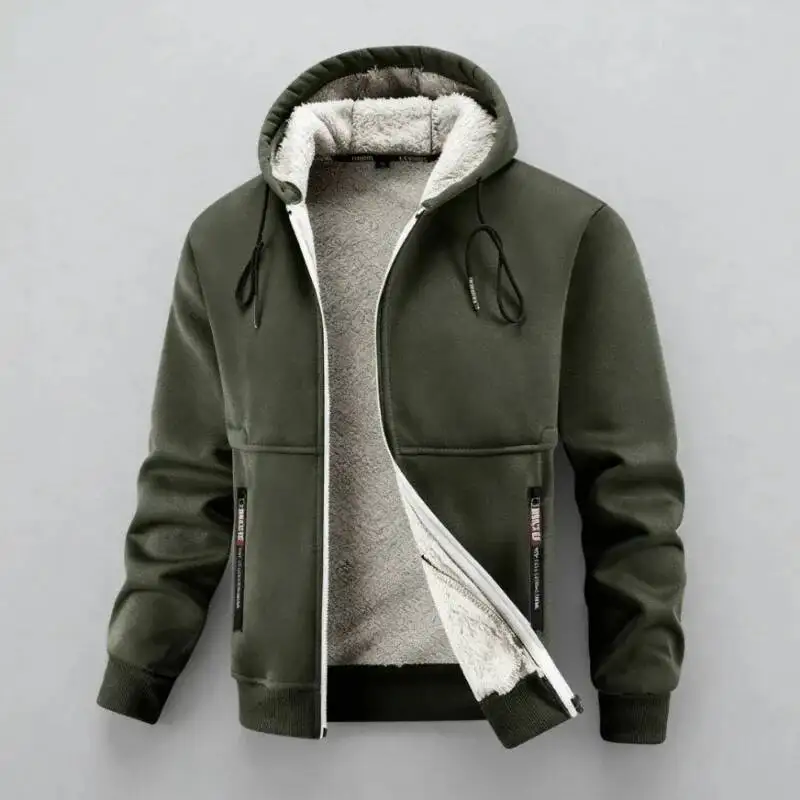 

2026 Autumn And Winter New Lamb Men, Comfortable, High Quality, Fashionable, With Fleece Warm Jacket For Men